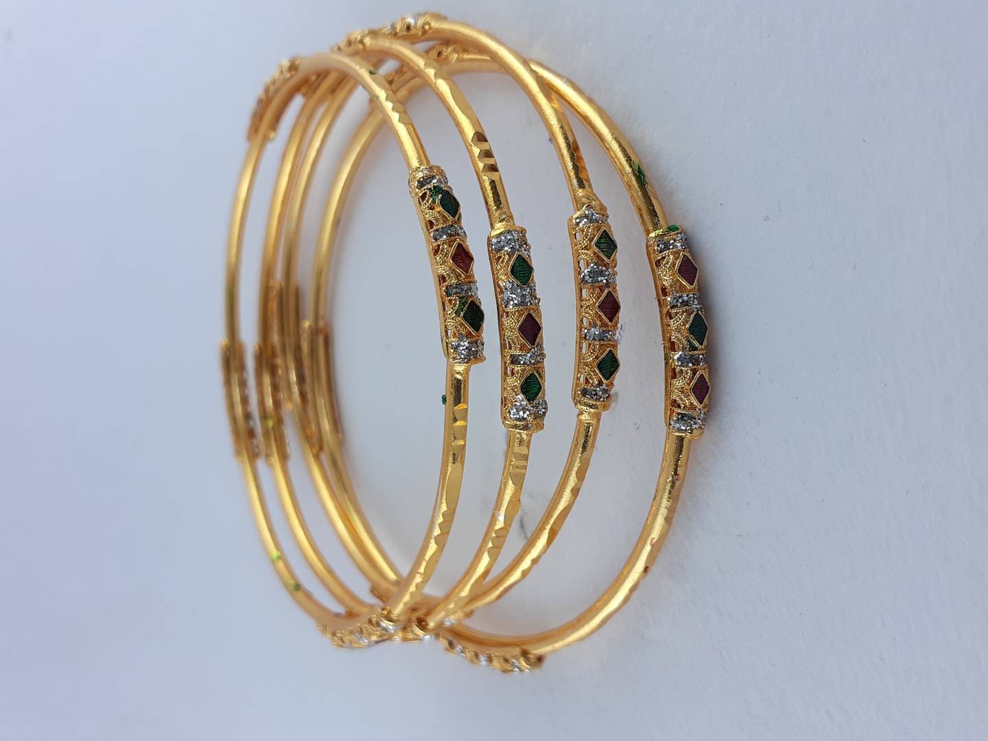gold plated beautiful four bangles set - SVB Ventures